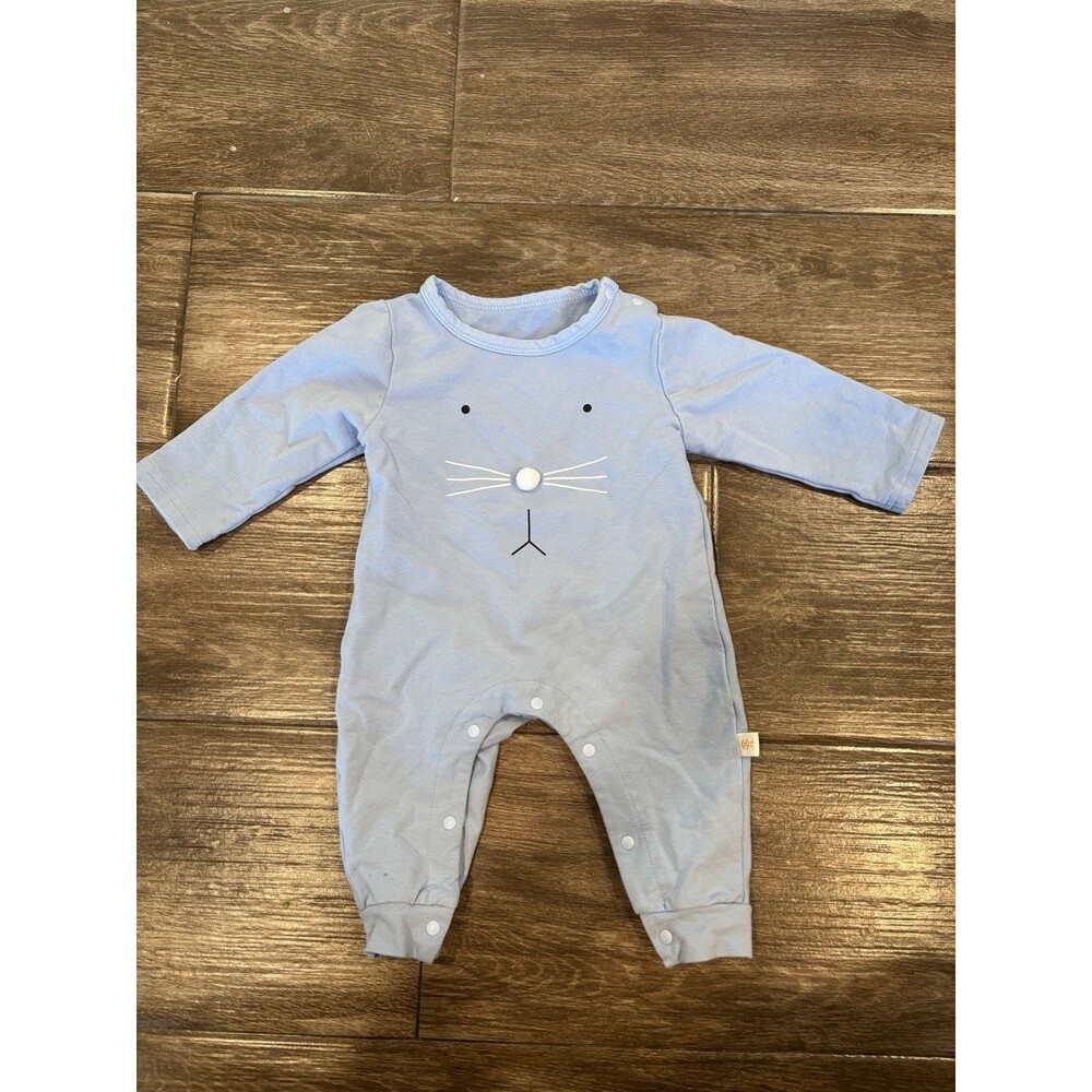 Boys Baby Bunny Romper Sleeper Size 0-3‎ Easter Spring